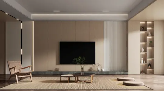 Matt Dark Grey Woodgrain Particleboard