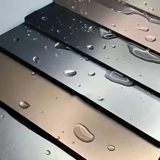 Metall børstet selvklebende panel